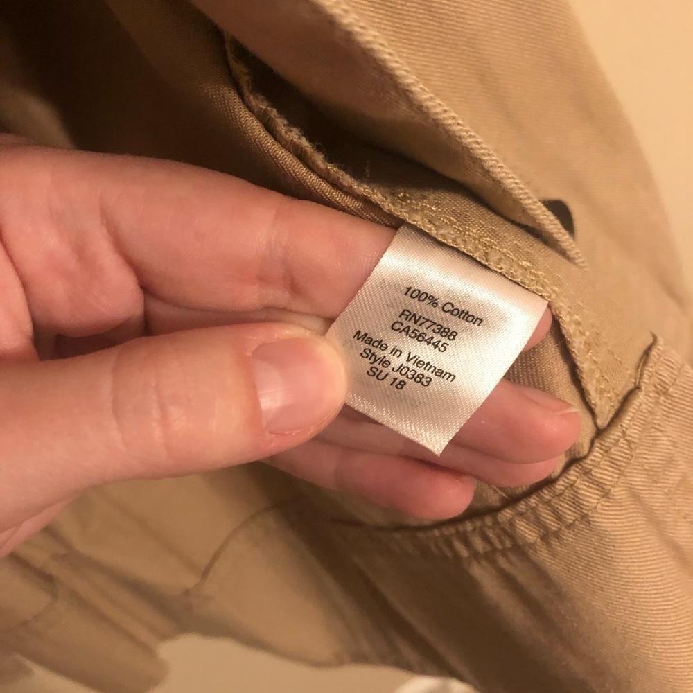 J Crew Factory Beige Safari Shirt Jacket - Picture 6 of 7